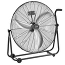 VEVOR industriālais grīdas ventilators, 762mm, 20388m³/h, 3 ātrumi, jaudīgas alumīnija lāpstiņas, 360° regulējams slīpuma leņķis, komerctelpām, garāžām, noliktavām, pagrabiem un darbnīcām, melns