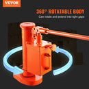 Hydraulic jack with leg lift, 5 t for leg / 10 t for upper part, 360° rotating