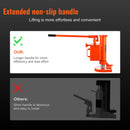 Hydraulic jack with leg lift, 5 t for leg / 10 t for upper part, 360° rotating