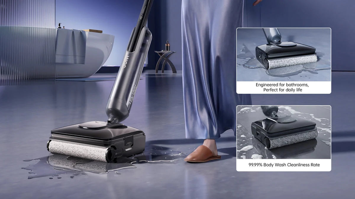 JONR H2 Pro bezvadu mitrās/sausās tīrīšanas putekļsūcējs, 20 kPa