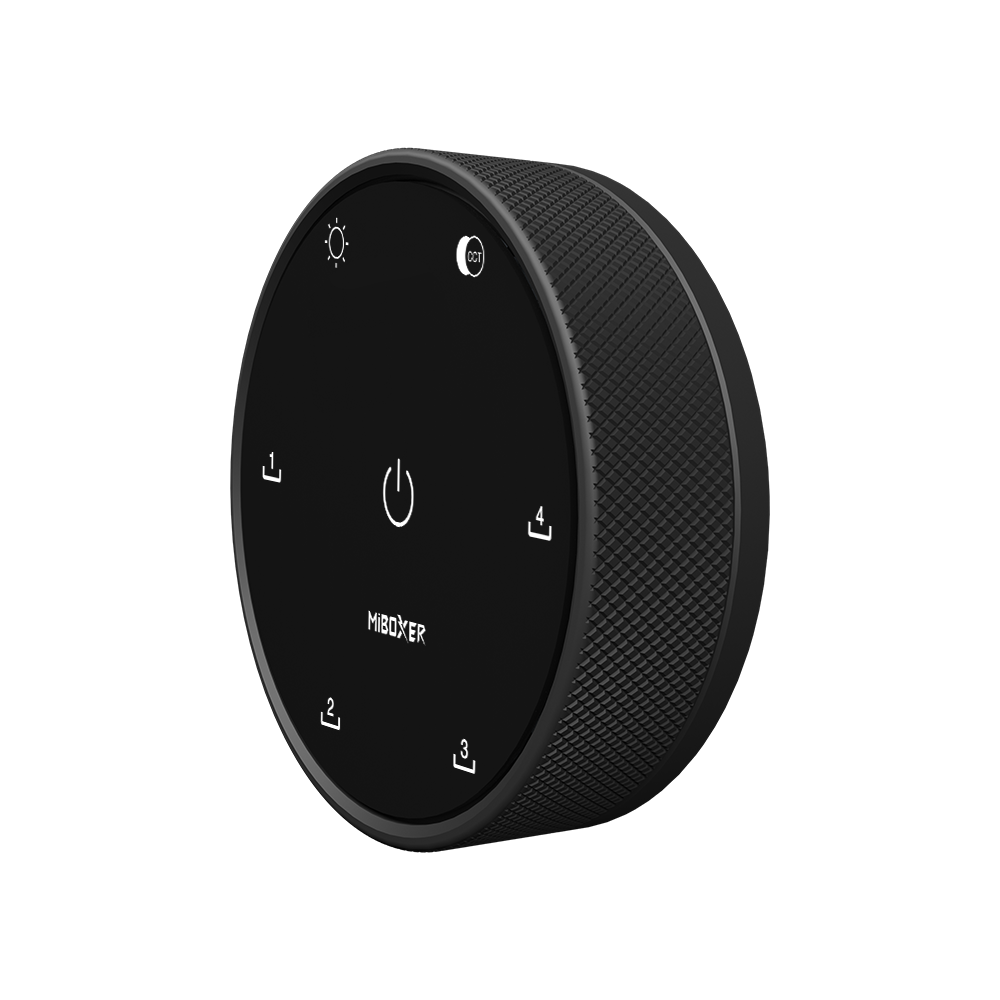 MiBoxer K5 2,4GHz CCT tālvadības pults ar grozāmu regulatoru, 4 zonas