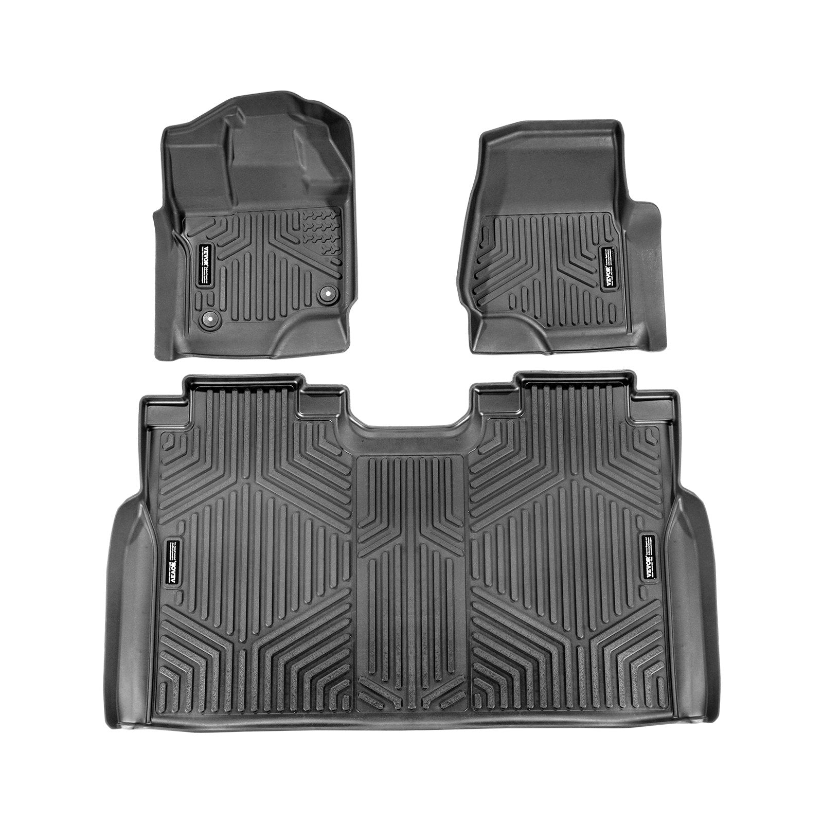 VEVOR automašīnas grīdas paklāji Ford F-150 / F-150 Lightning (2015–2024), 3 gab., TPE
