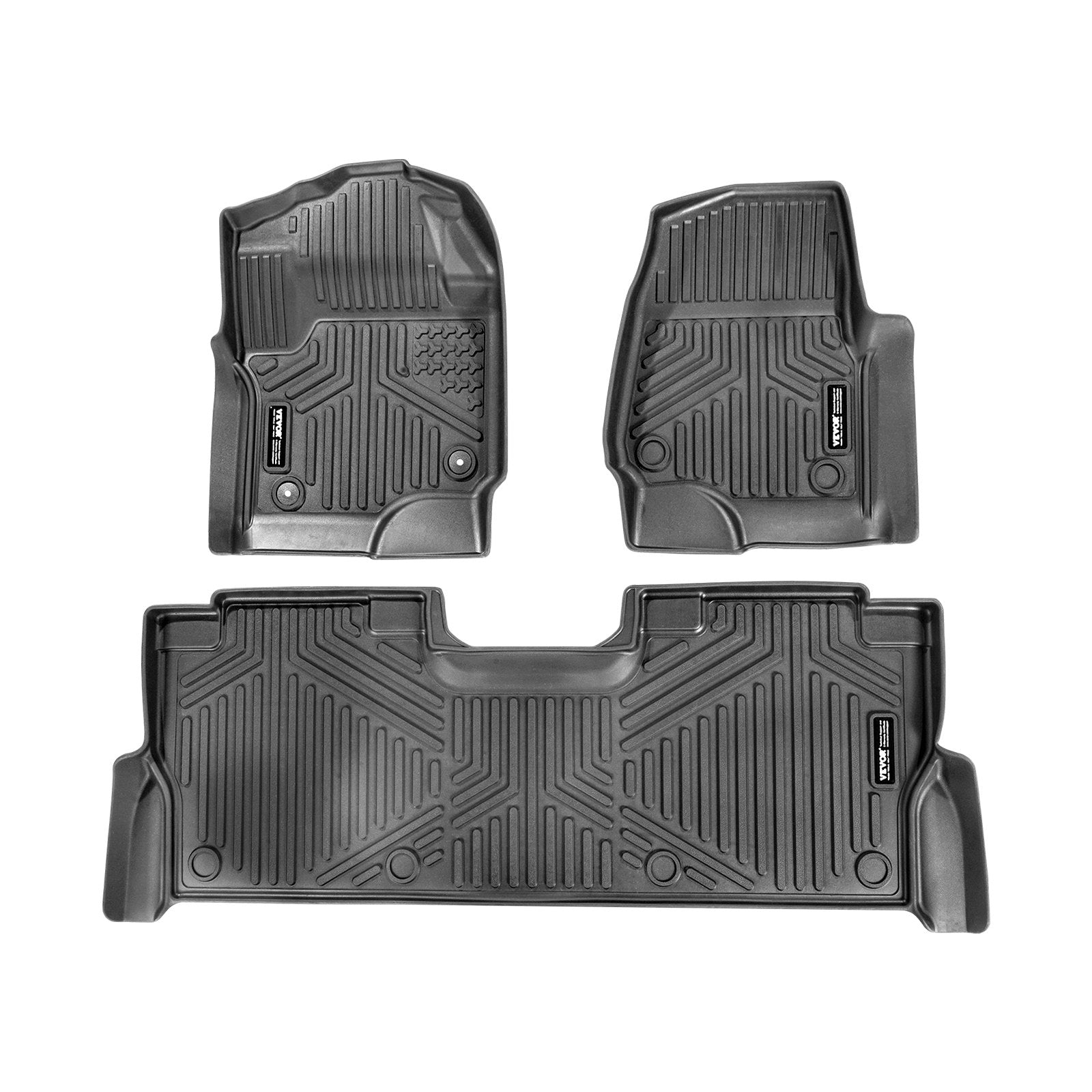 VEVOR automašīnas grīdas paklāji Ford F-250 / F-350 / F-450 (2017–2022), 3 gab., TPE