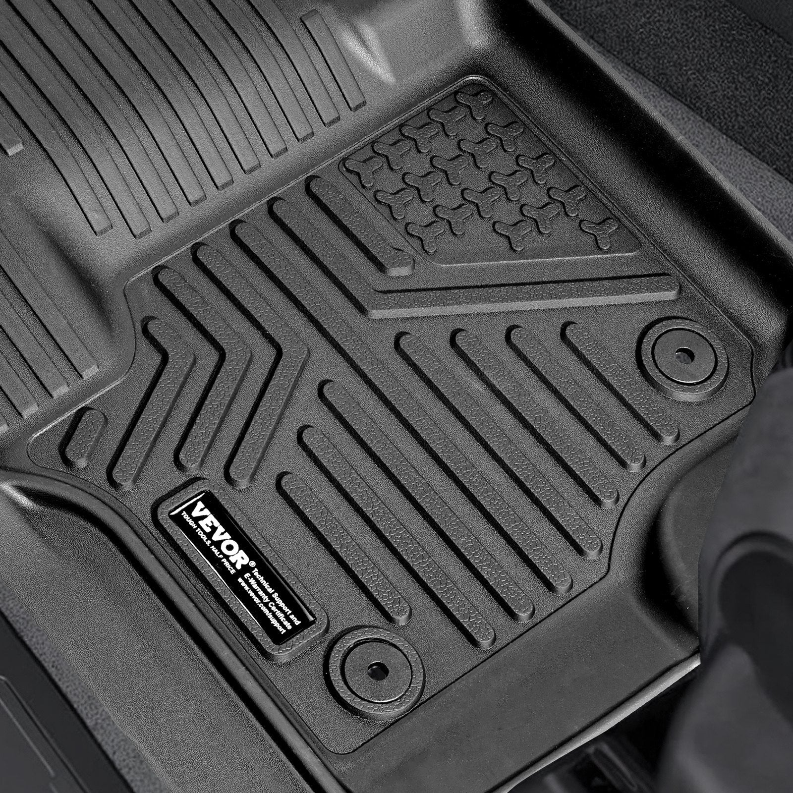 VEVOR automašīnas grīdas paklāji Ford F-250 / F-350 / F-450 (2017–2022), 3 gab., TPE
