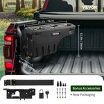VEVOR kravas kastes uzglabāšanas kaste 20 L – ar slēdzamu vāku, ūdensizturīga, ABS ritenim pielāgota instrumentu kaste ar ciparu atslēgu, piemērota Dodge Ram 1500 (2019–2021), vadītāja puse, melna