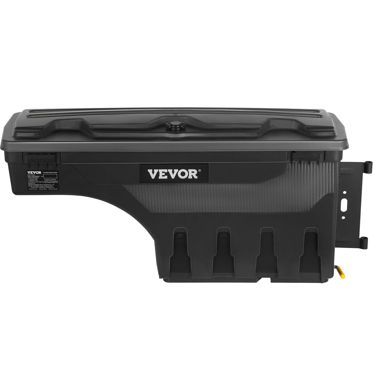 VEVOR Slēdzams riteņu arkas instrumentu nodalījums 20 l, ūdensizturīgs, der Dodge Ram 1500 (2019–2021), labā puse, melns