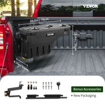 VEVOR kravas automašīnas riteņu arkas instrumentu kaste, 20 l, ar slēdzamu ūdensizturīgu ABS vāku, piemērota Chevrolet Silverado 1500 un GMC Sierra 1500 (2019–2020), vadītāja puse, melna