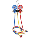 VEVOR vienpakāpes HVAC vakuuma sūknis ar manometru komplektu 99 l/min, 1/5 ZS, rotācijas lāpstiņu konstrukcija, ar trīs krāsu šļūtenēm un pārnēsāšanas somu, piemērots R134a un R410A