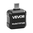 VEVOR termokamera Android ierīcēm, 320 × 240 TISR super izšķirtspēja, 25 Hz atsvaidzes ātrums, 160 × 120 IR izšķirtspēja, temperatūras diapazons -20 °C līdz 550 °C, 15 krāsu paletes