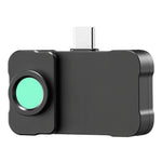 VEVOR termokamera Android un iOS ierīcēm ar makro objektīvu, 512 × 384 super izšķirtspēja, 25 Hz atsvaidzes ātrums, 256 × 192 IR izšķirtspēja, temperatūras diapazons -20 °C līdz 550 °C