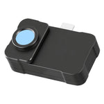 VEVOR termokamera Android un iOS ierīcēm ar makro objektīvu, 512 × 384 super izšķirtspēja, 25 Hz atsvaidzes ātrums, 256 × 192 IR izšķirtspēja, temperatūras diapazons -20 °C līdz 550 °C
