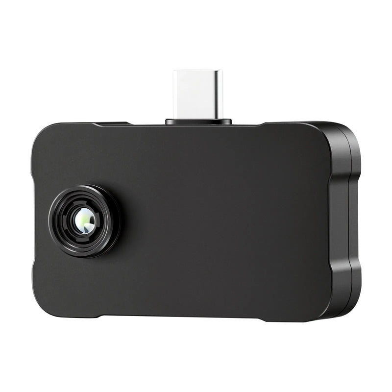 VEVOR termokamera Android un iOS ierīcēm, 512 × 384 super izšķirtspēja, 25 Hz atsvaidzes ātrums, 256 × 192 IR izšķirtspēja, temperatūras diapazons -20 °C līdz 550 °C, 6 krāsu paletes