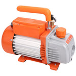 VEVOR vienpakāpes vakuuma sūknis 99 l/min, 150 W, 220–240 V, gaisa kondicionēšanas un HVAC vakuuma sūknis ar SAE 1/4 un ACME 1/2 ieplūdes pieslēgumiem, paredzēts HVAC remontam, aukstuma iekārtu apkopei un sveķu degazēšanai