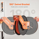 Automaatne õhuvoolikukomplekt 9,5 mm x 15 m, 20 bar, koos klambriga ja automaatse tagasipöördumisega