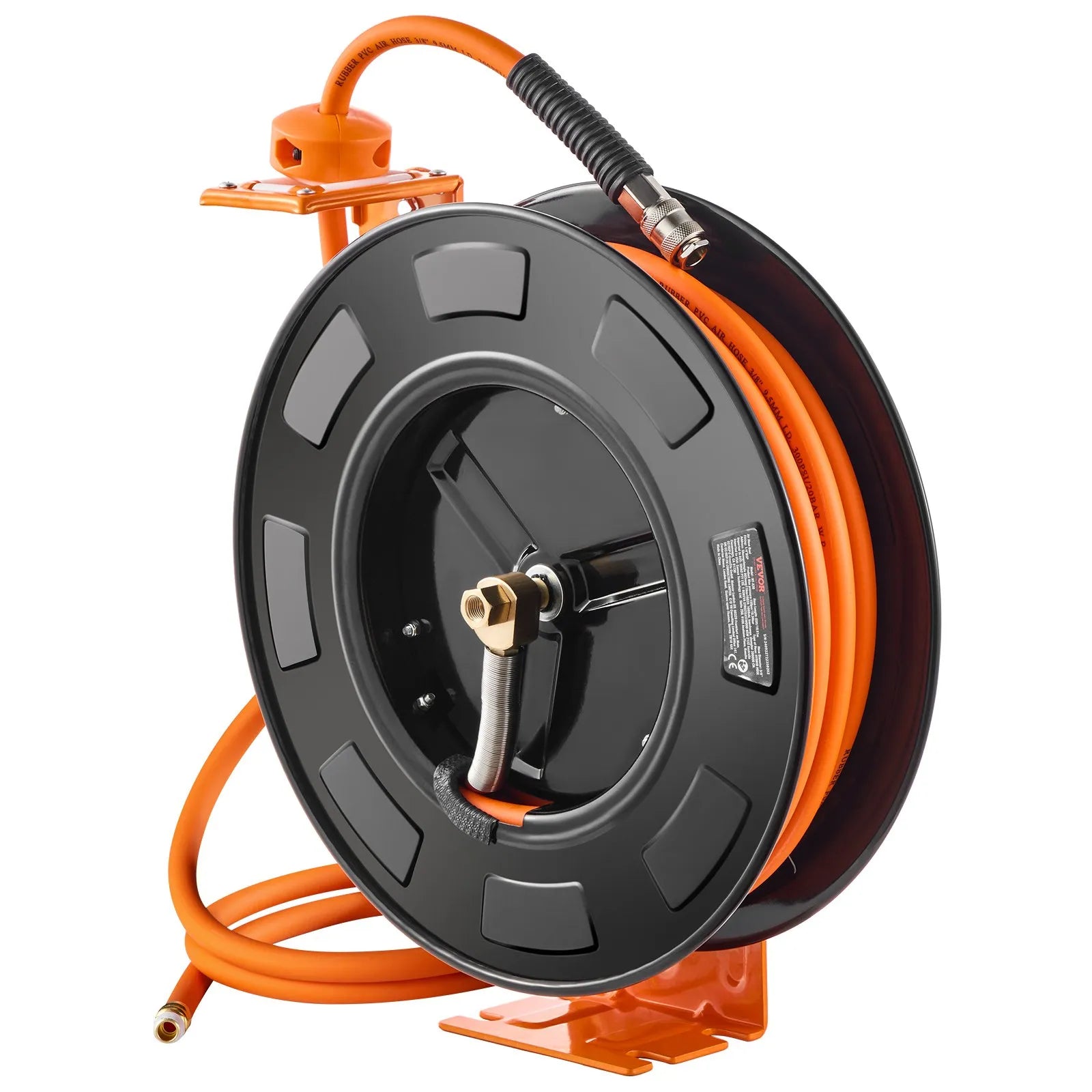VEVOR Gaisa šļūtenes spole, ievelkama, 9,53 mm, 20 m, hibrīda, ar korpusu, 20 bar / 300 PSI