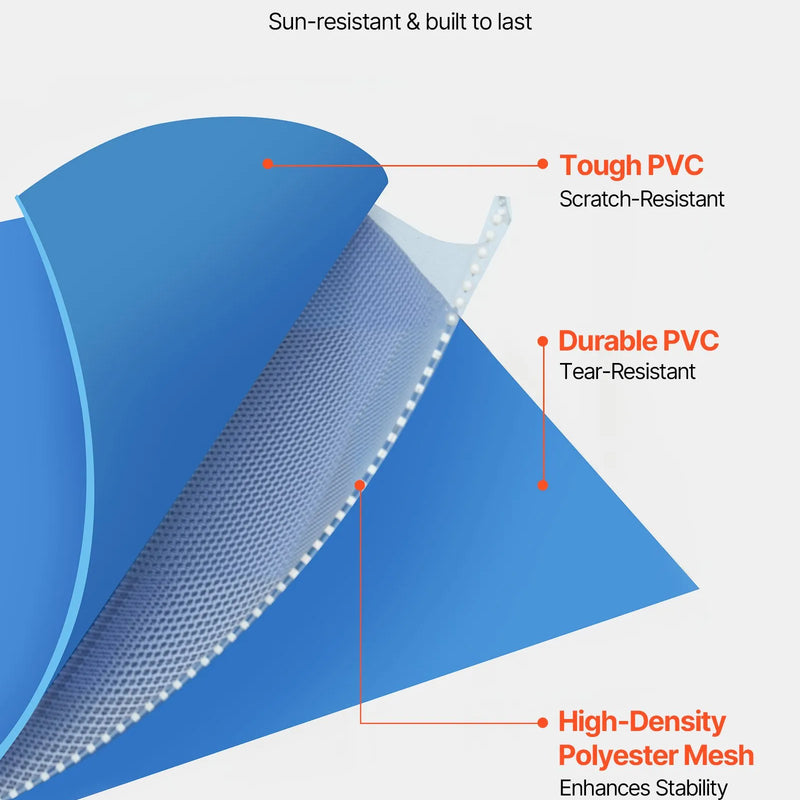 Virszemes peldbaseins ar metāla rāmi 3 × 2 × 0,76 m, taisnstūrveida tērauda konstrukcija, liels āra ģimenes baseins, viegli saliekams, rūsas izturīgs, ietilpība 3959 l, zilā krāsā