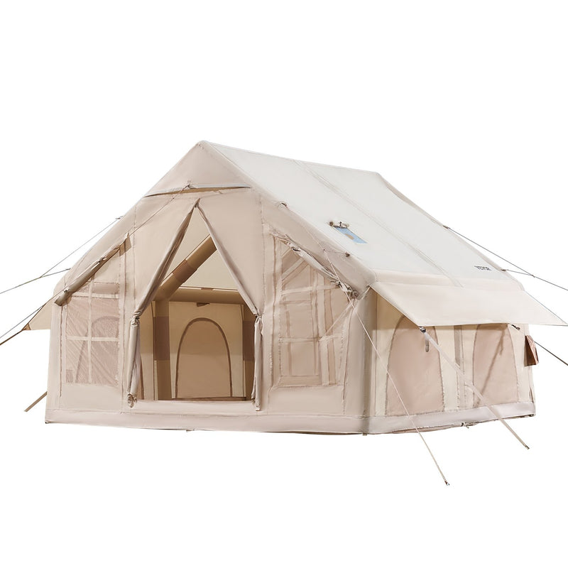 VEVOR inflatable tent for 4-6 persons, glamping tent with pump, easy to set up