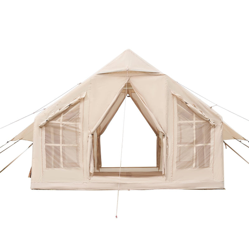 VEVOR inflatable tent for 4-6 persons, glamping tent with pump, easy to set up