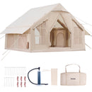 VEVOR inflatable tent for 4-6 persons, glamping tent with pump, easy to set up
