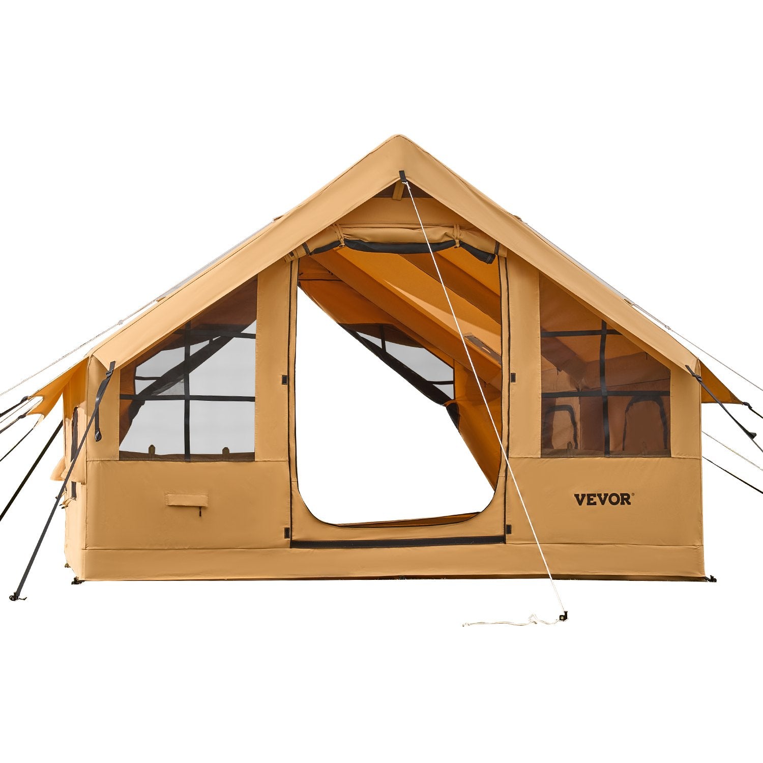 VEVOR piepūšamā telts kempingam 5–8 personām, glampinga telts ar pumpi, viegli uzstādāma