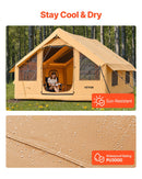 VEVOR inflatable tent for camping 5-8 persons, glamping tent with pump, easy to set up