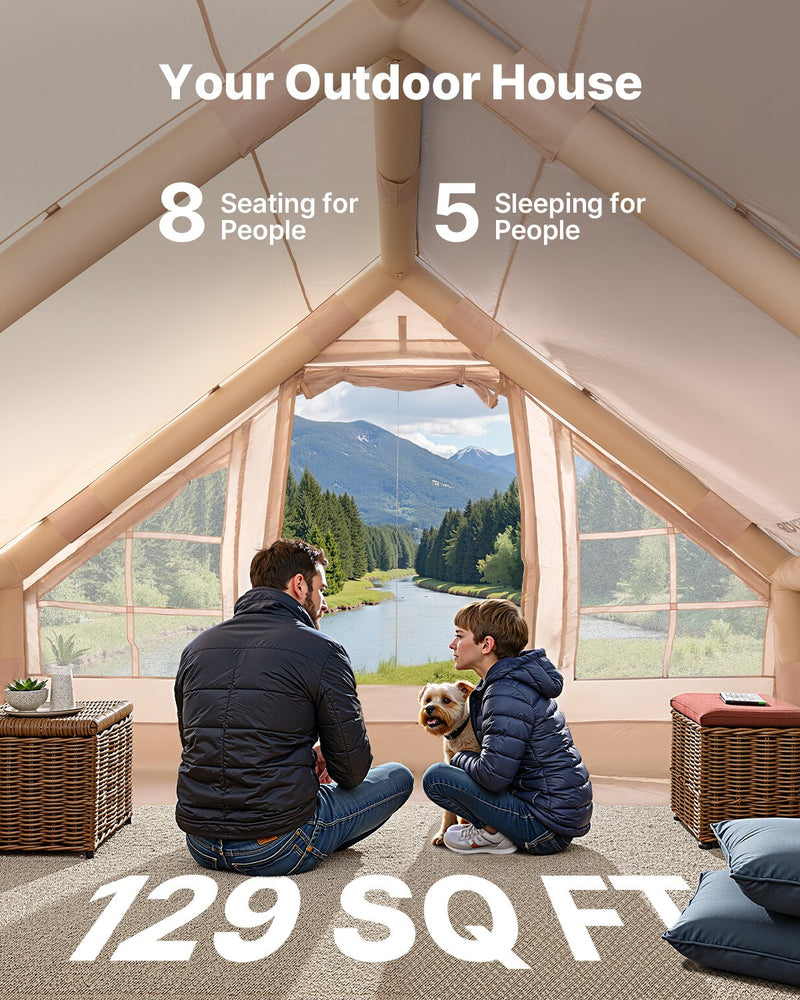 VEVOR täispuhutav telk 5-8 inimesele koos pumbaga