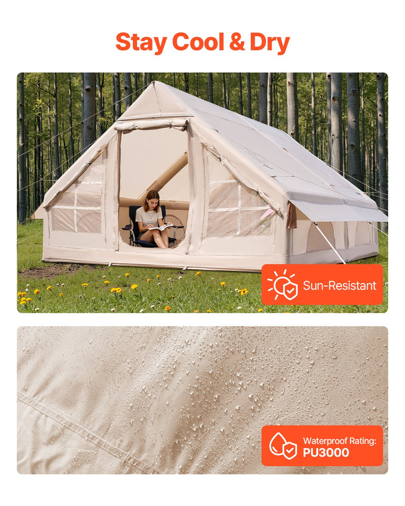 VEVOR täispuhutav telk 5-8 inimesele koos pumbaga