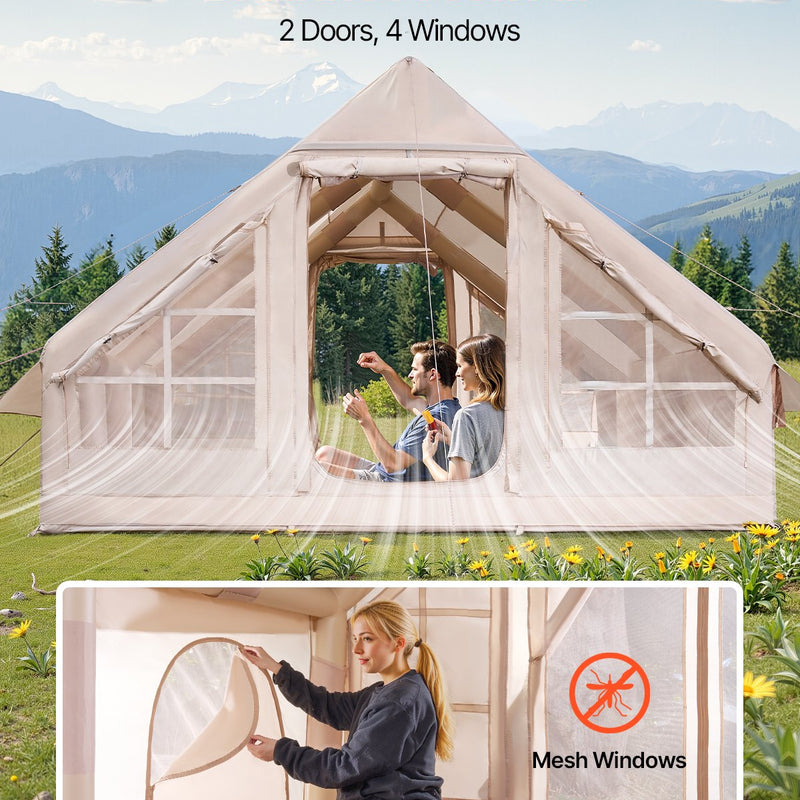VEVOR täispuhutav telk 5-8 inimesele koos pumbaga