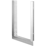 VEVOR Āra apdares rāmis, 30,9 × 45,7 cm, nerūsējošais tērauds, piemērots dubultajiem sānu degļiem