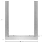 VEVOR Āra apdares rāmis, 30,9 × 45,7 cm, nerūsējošais tērauds, piemērots dubultajiem sānu degļiem