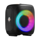 VEVOR karaoke sistēma pieaugušajiem, 15 W, 4'' pārnēsājamais Bluetooth skaļrunis ar 2 bezvadu mikrofoniem, LED apgaismojumu, TWS funkciju un rokturi; atbalsta micro TF karti, USB un AUX, piemērots mājas karaoke ballītēm