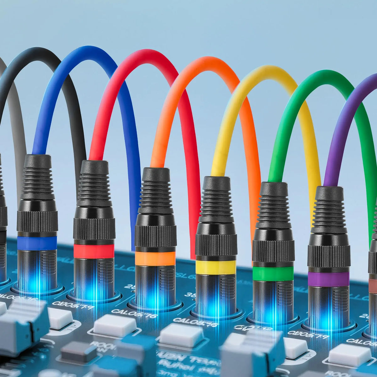 VEVOR 1 m XLR kabelis, 10 gab., ekranēti balansētie 3-pin XLR vīriešu–sieviešu mikrofona kabeļi ar zelta pārklājumu, piemēroti skatuves apgaismojumam, mikrofoniem, pastiprinātājiem, mikseriem un skaļruņu sistēmām