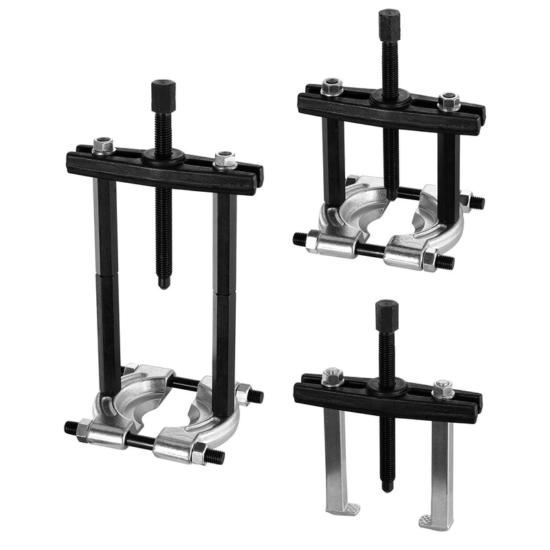 VEVOR 14 gab. gultņu izvilkšanas komplekts, 5 tonnu gultņu atdalītājs, zobratu un riteņu gultņu noņemšanas komplekts ar 5,08 cm un 7,62 cm žokļiem, riteņu rumbas un ass izvilkšanas komplekts, izturīgs gultņu dalītāja rīku komplekts ar koferi.