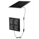 VEVOR saules enerģijas ventilators ar 25 W saules paneli un 4 ventilatoriem, regulējams paneļa leņķis, 2668 apgr./min, elastīga uzstādīšana, ātra gaisa apmaiņa siltumnīcām, audzēšanas teltīm un mājputnu novietnēm