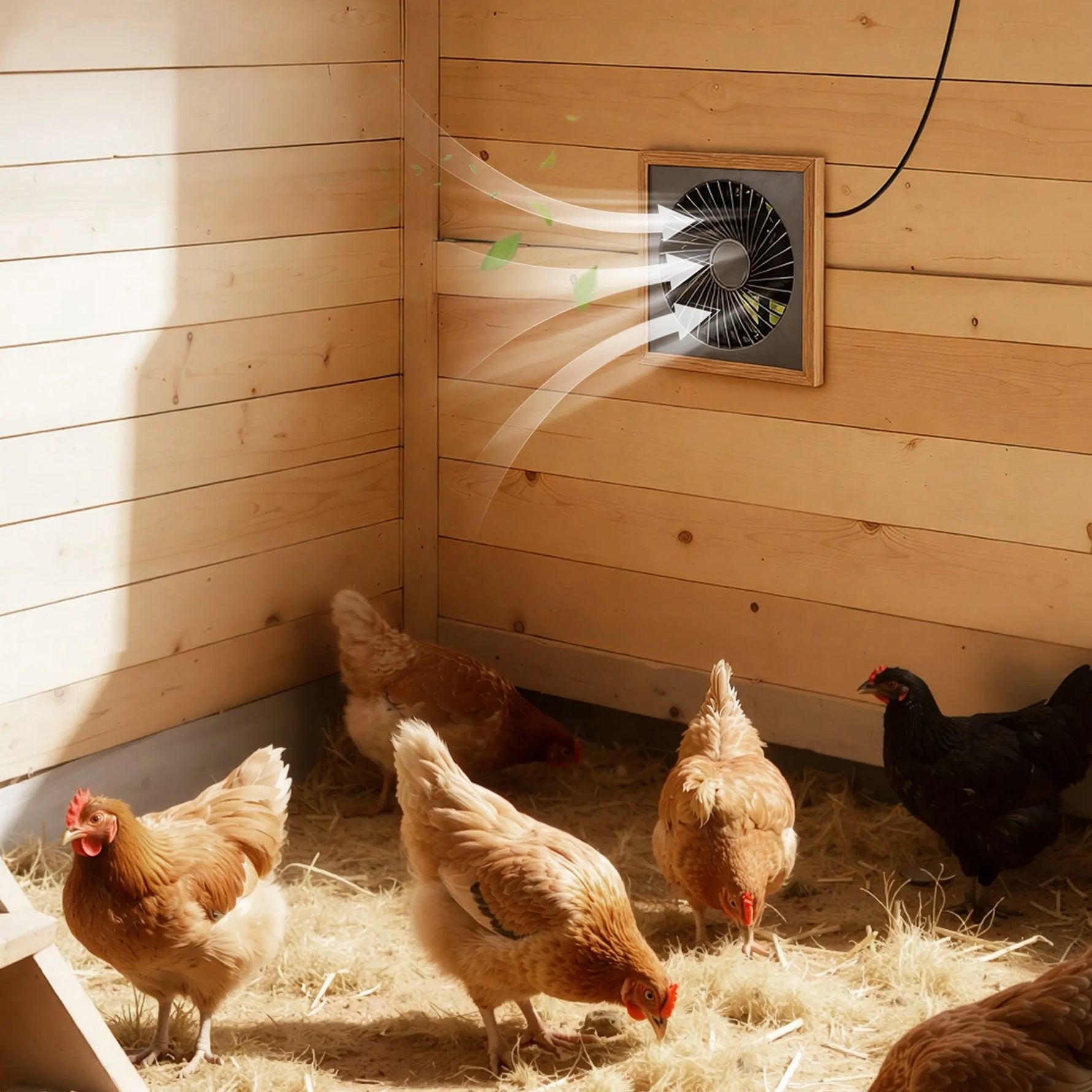 VEVOR saules paneļa ventilators 25 W ar 374 m³/h gaisa plūsmu, regulējams paneļa leņķis, 2030 apgr./min, elastīga uzstādīšana siltumnīcām, audzēšanas teltīm, vistu kūtīm un nojumēm