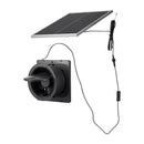 VEVOR saules paneļa ventilators 25 W ar 374 m³/h gaisa plūsmu, regulējams paneļa leņķis, 2030 apgr./min, elastīga uzstādīšana siltumnīcām, audzēšanas teltīm, vistu kūtīm un nojumēm