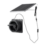 VEVOR saules paneļa ventilators 25 W ar 374 m³/h gaisa plūsmu, regulējams paneļa leņķis, 2030 apgr./min, elastīga uzstādīšana siltumnīcām, audzēšanas teltīm, vistu kūtīm un nojumēm