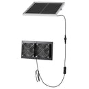 VEVOR saules enerģijas ventilators ar 15 W saules paneli un 2 ventilatoriem, regulējams paneļa leņķis, 2668 apgr./min, elastīga uzstādīšana, ātra gaisa apmaiņa siltumnīcām, audzēšanas teltīm un mājputnu novietnēm