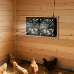 VEVOR saules enerģijas ventilators ar 15 W saules paneli un 2 ventilatoriem, regulējams paneļa leņķis, 2668 apgr./min, elastīga uzstādīšana, ātra gaisa apmaiņa siltumnīcām, audzēšanas teltīm un mājputnu novietnēm