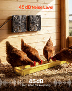 VEVOR saules paneļa ventilatoru komplekts 30 W ar 2 ventilatoriem, regulējams paneļa leņķis, 2668 apgr./min, elastīga uzstādīšana siltumnīcām, audzēšanas teltīm, vistu kūtīm un nojumēm