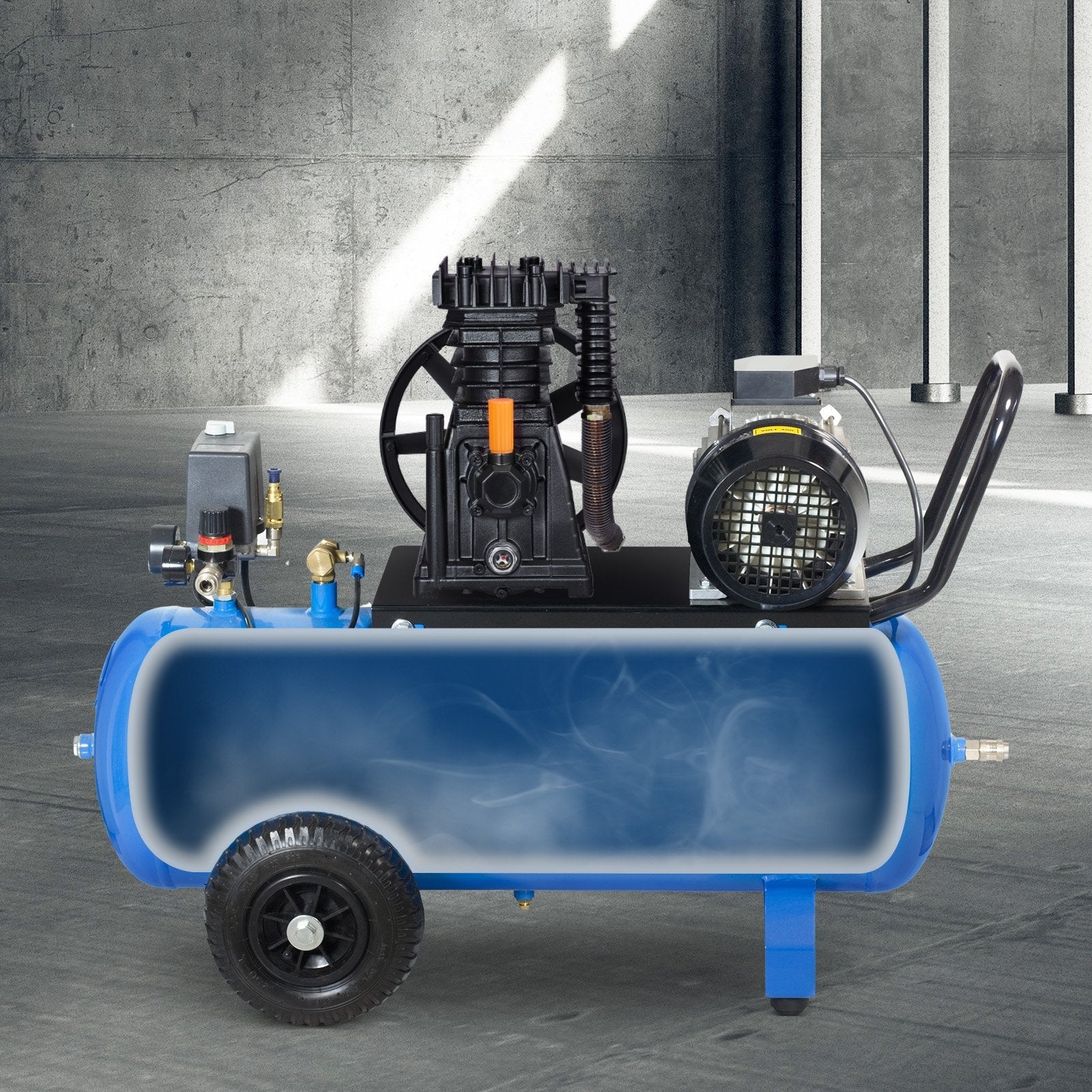 VEVOR gaisa kompresora sūkņa galva 3 HP, 5,8 CFM @ 90 PSI, divcilindru virzuļu tips