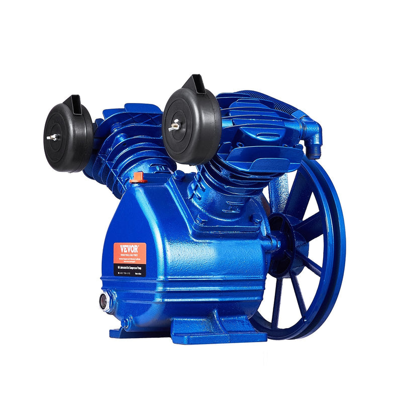 VEVOR gaisa kompresora sūkņa galva 3 HP, 6,25 CFM @ 6,2 bar, divcilindru virzuļa sūkņa galva