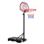 VEVOR pārnēsājams basketbola statīvs ar regulējamu augstumu 1,6–2,1 m, bērnu basketbola grozs ar neilona tīklu un riteņiem, pārnēsājams vairoga komplekts terasēm un baseina zonai