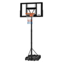 VEVOR pārvietojams basketbola statīvs ar augstuma regulēšanu 1,35–3,05 m, basketbola groza sistēma ar iebūvētiem riteņiem bērniem, pusaudžiem un pieaugušajiem piebraucamajiem ceļiem un baseina zonām