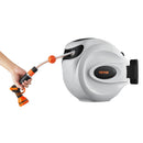 Automātiska  Ūdens Šļūtenes Spole, 20 m  x 12.7 mm, 180° rotējoša, pie sienas montējama