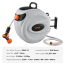 Izbīdāms dārza šļūtenes turētājs, 13 mm × 40 m, sienas stiprinājums