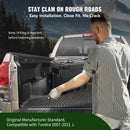 VEVOR kravas kastes uzglabāšanas kaste, slēdzama, ūdensizturīga ABS ritenim virs kastes stiprināma instrumentu kaste, 20 l, ar kombinācijas piekaramo slēdzeni, piemērota Toyota Tundra 2007–2021, vadītāja puse, melna