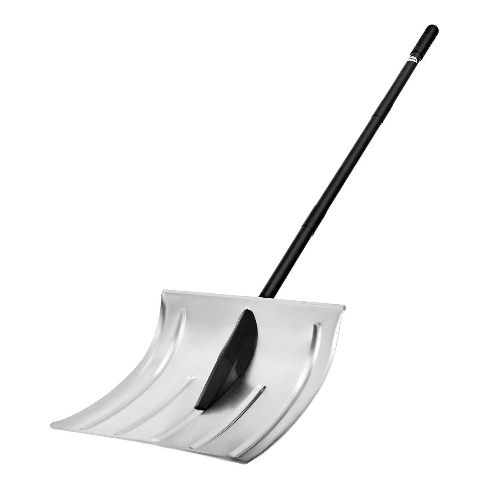 VEVOR sniega lāpsta celiņiem, 40 cm plata alumīnija lāpsta ar neslīdošu rokturi, lielas ietilpības viegla un saliekama sniega tīrīšanas ierīce dārzam, automašīnai un āra darbiem