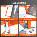 VEVOR Welding Table 915 x 457 mm, 544 kg Load Capacity, 2 Layers, Portable with Brake Wheels, 4 Tool Brooms, 15 mm Fixing Holes