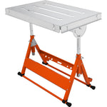VEVOR metināšanas galds 76 × 51 cm, 181 kg slodze, ar ritentiņiem, salokāms, 3 leņķi, regulējams augstums, vadotņu sliedes